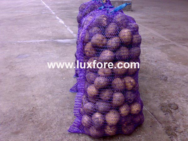 Purple Violet Raschel Net Bag for Potato