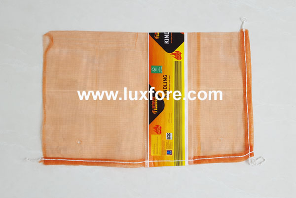 L-sewn Monofilament Bag with Label