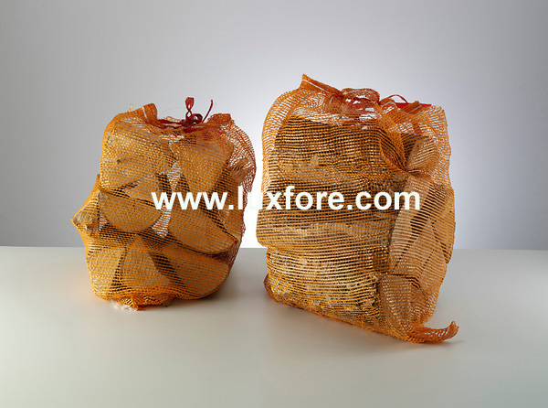 Fuelwood Logs Mesh Bags Packing